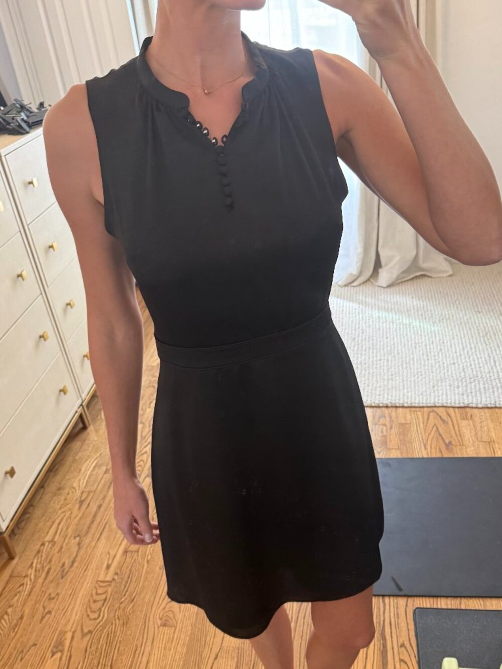 BR Black Satin Dress